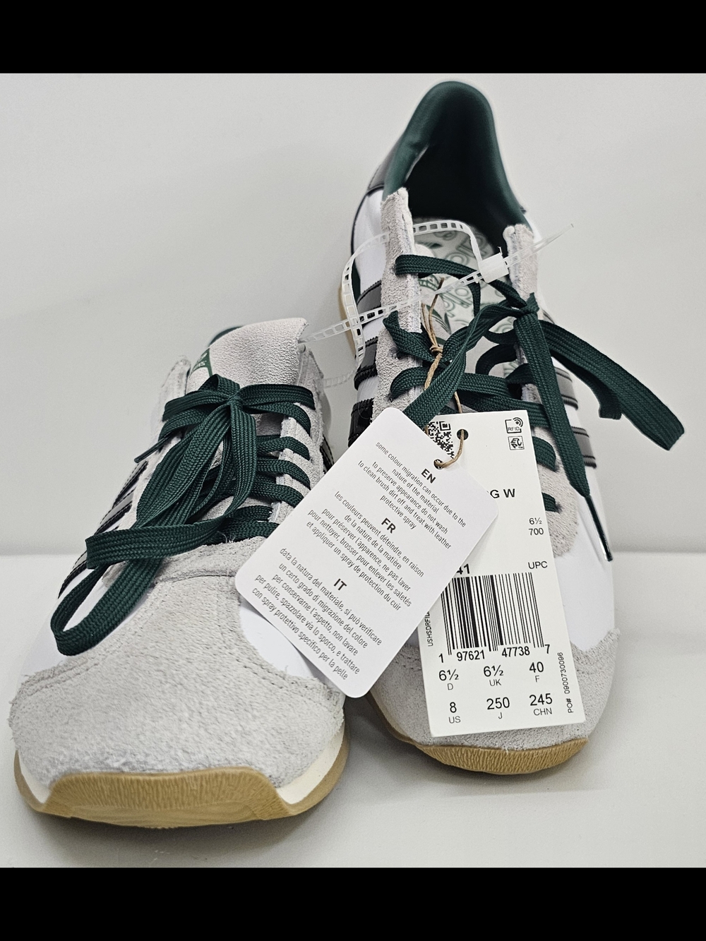 adidas Country OG W, Size 8 Women, Cloud White/Core Black/Golden Beige, JQ0541